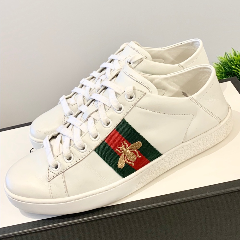 ❌SOLD❌Gucci Women’s White Ace Leather Sneakers